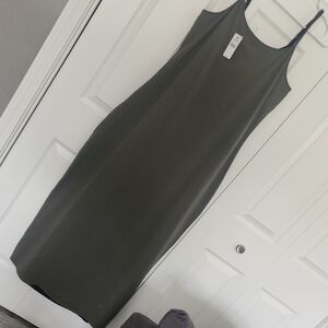 Express Sage Green Midi Dress